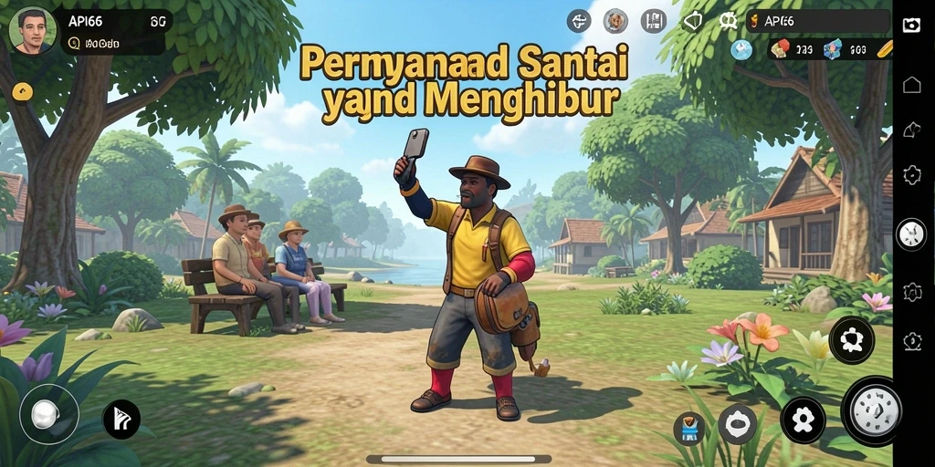 Tampilan gameplay API66 yang seru dan penuh warna.