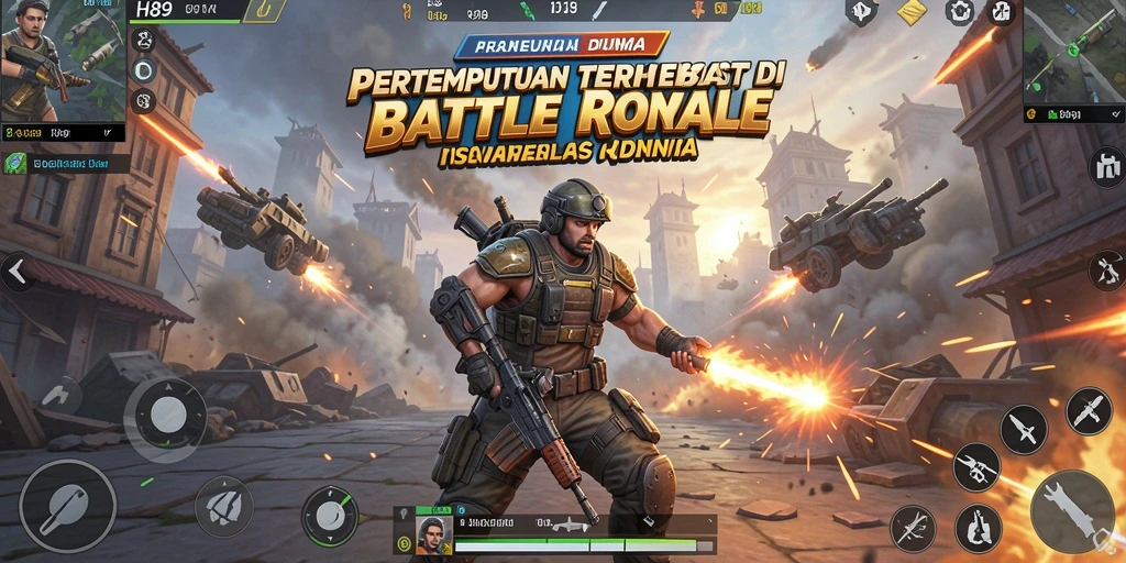 Tampilan gameplay H89 yang mendebarkan dalam pertempuran Battle Royale.