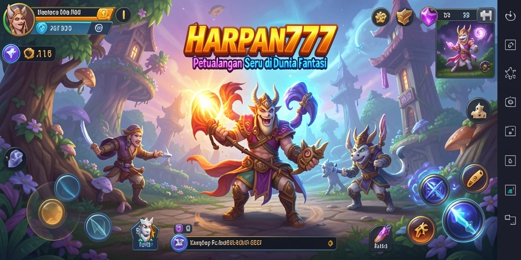 Tampilan gameplay menarik di petualangan seru HARAPAN777.