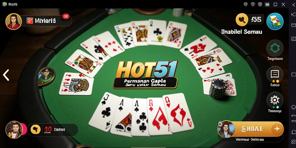 Tampilan gameplay HOT51 yang menyenangkan dan interaktif.