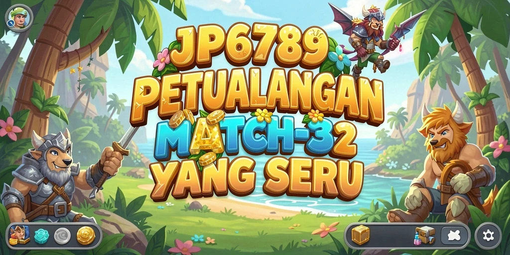 Screenshot gameplay <strong>JP6789</strong> yang menampilkan tantangan Match-3.