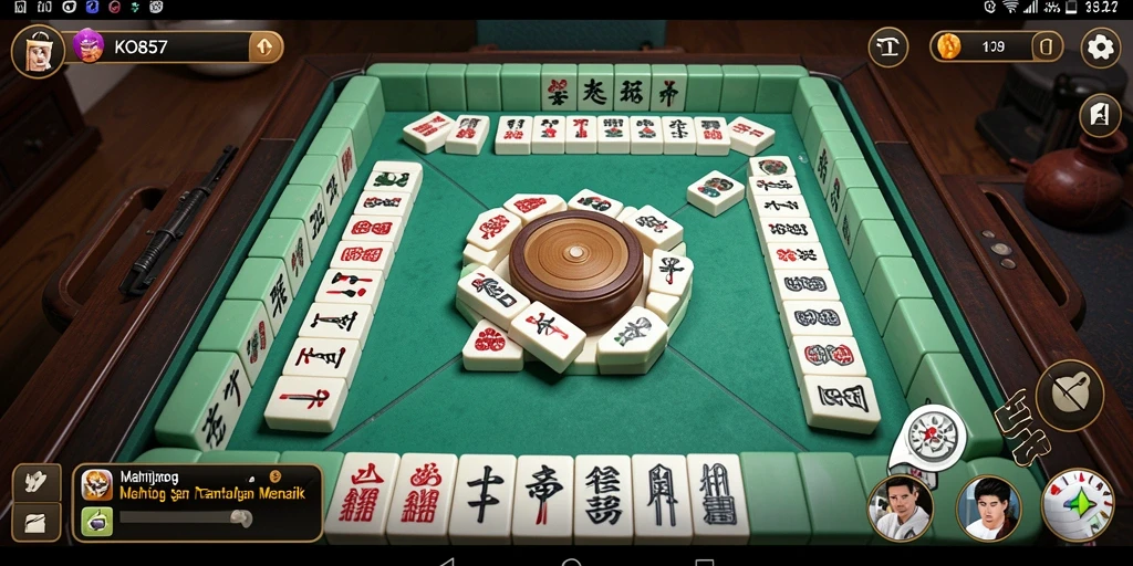 Tampilan gameplay KO857 yang menarik dan menantang dalam permainan Mahjong.