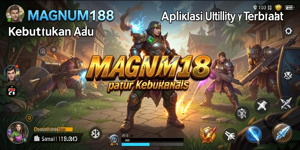 Tangkapan layar utama MAGNUM188 menampilkan dashboard aplikasi Utility yang intuitif.