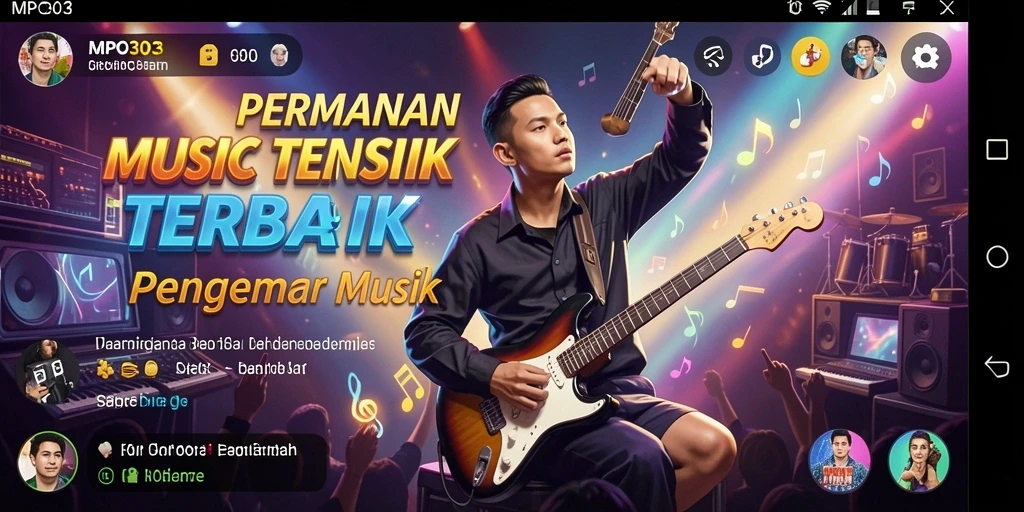 Tampilan gameplay MPO303 menunjukkan keseruan bermain musik.