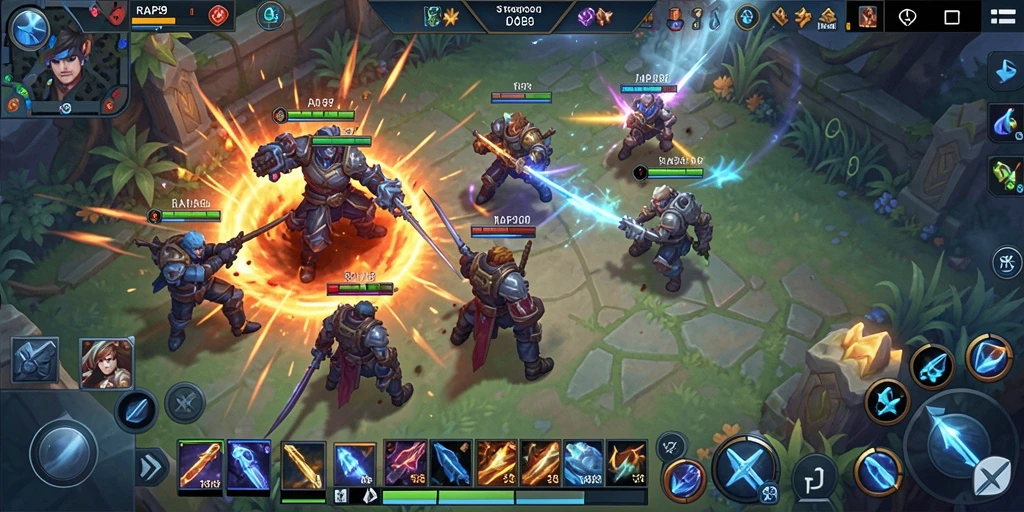 Screenshot gameplay menarik dari RAP89 dengan pertarungan seru.