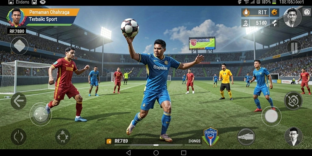 Tampilan gameplay RR789 yang menarik dan penuh aksi olahraga.